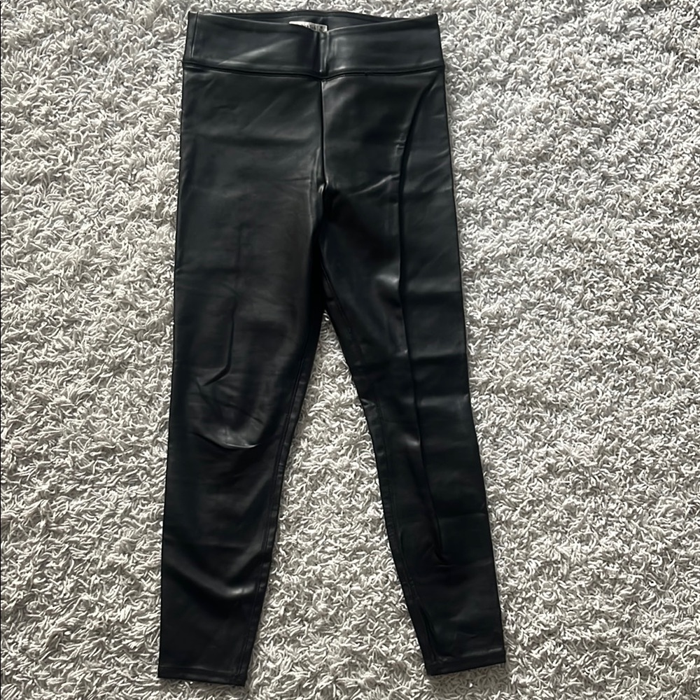 Abercrombie & Fitch Black Faux Leather Leggings